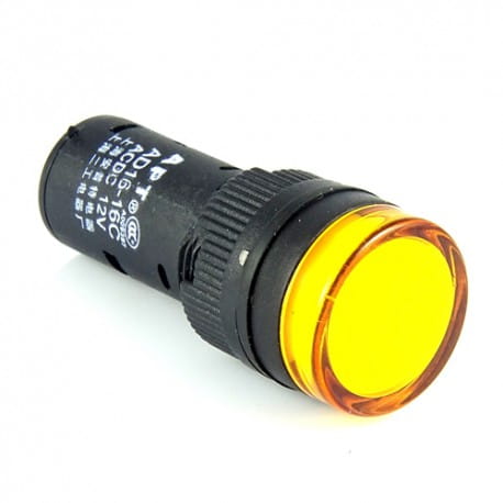 Kontrolka LED 19 mm żółta