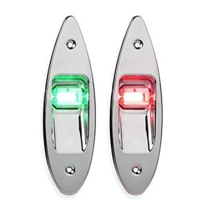 Lampy nawigacyjne burtowe LED 112,5 st. wpuszczane stal nierdzewna