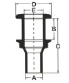 Przejście burtowe 24 mm ze stali nierdzewnej