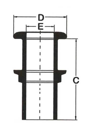 Przejście burtowe 1" 26 mm ze stali nierdzewnej