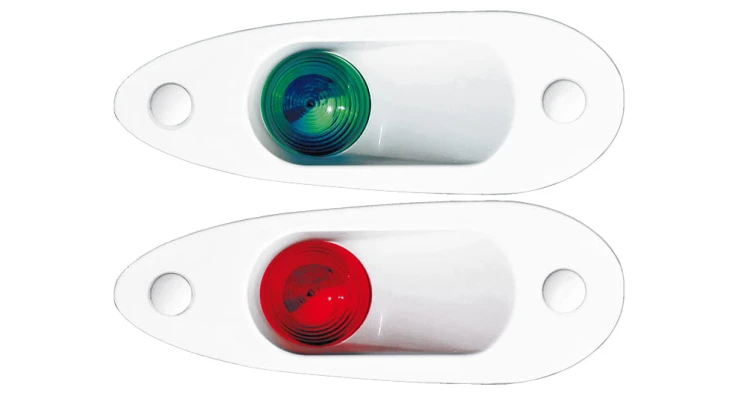 Lampy nawigacyjne burtowe LED wpuszczane