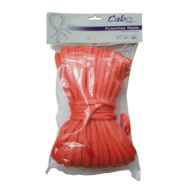 Lina pływająca 6 mm 30 m pomarańczowa