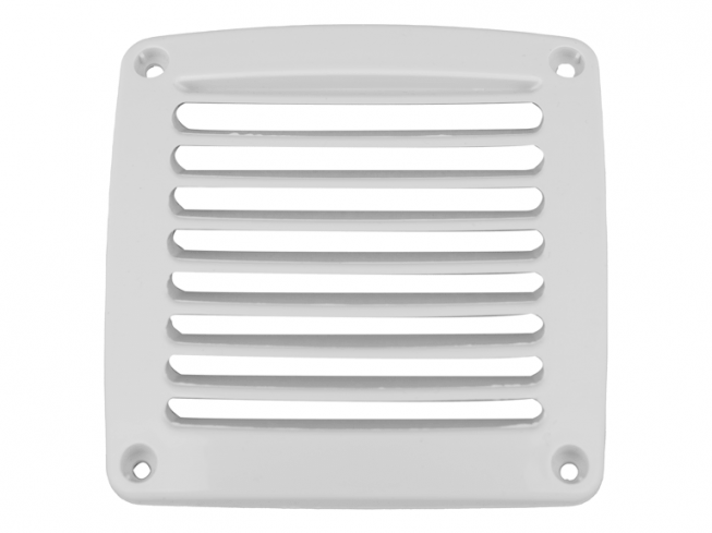 Kratka wentylacyjna PVC 118 x 118 mm biała
