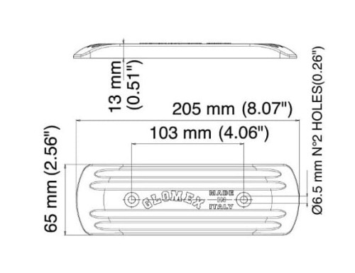Płyta uziemiająca Glomex RA204 205 x 65 mm