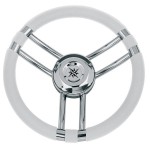 Kierownica Savoretti T21B 350 mm ze stali nierdzewnej biała