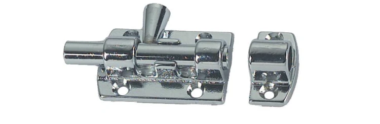 Zasuwka z mosiądzu chromowanego 59 x 27 mm