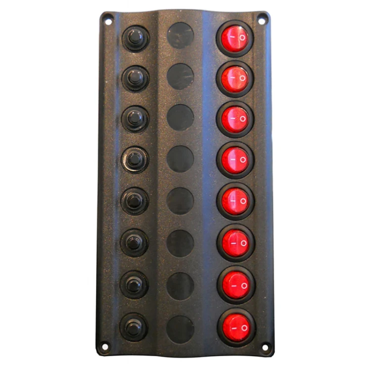 Tablica rozdzielcza, bezpieczniki automatyczne x 8 LED
