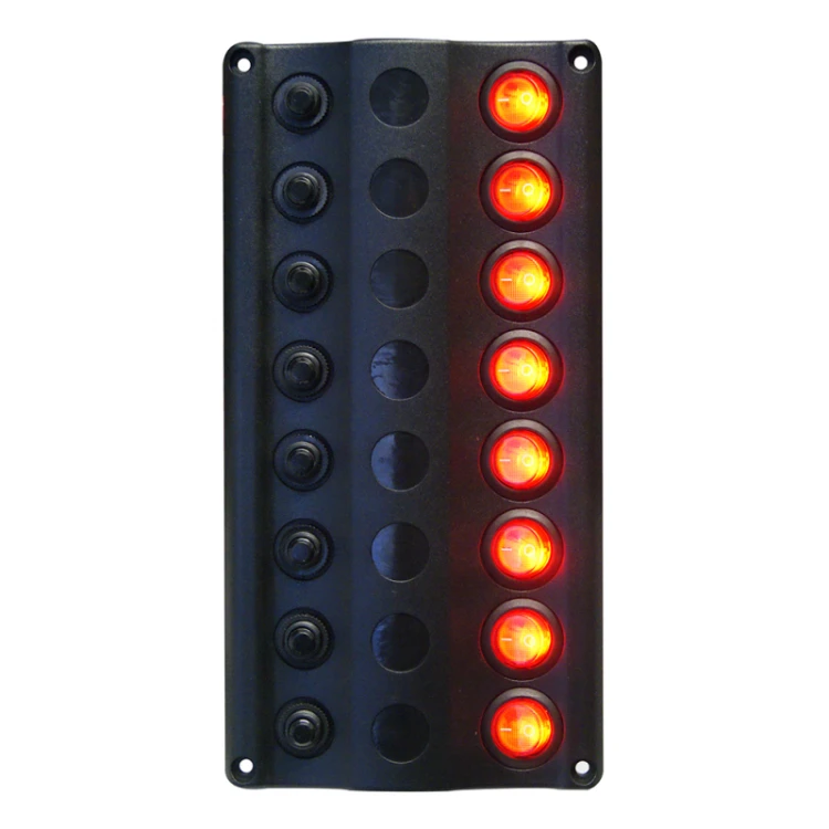 Tablica rozdzielcza, bezpieczniki automatyczne x 8 LED
