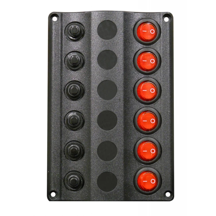 Tablica rozdzielcza, bezpieczniki automatyczne x 6 LED