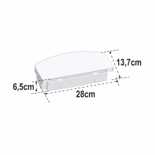 Uchwyt Store-All na worek na śmieci 28 x 13 cm biały