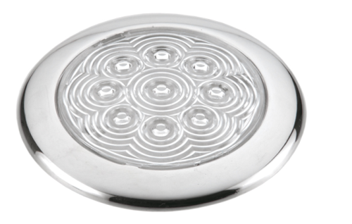Lampa wewnętrzna kabinowa LED 94 mm światło białe/czerwone
