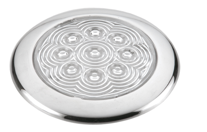 Lampa wewnętrzna kabinowa LED 94 mm światło białe/czerwone