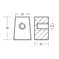 Anoda do silnika Yamaha 25-60 KM 67C-45251-00 aluminiowa