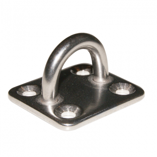 Ucho pokładowe Eye Plate stal nierdzewna 40 x 50 mm