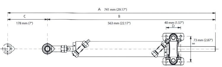 Ultraflex UC116-I siłownik hydrauliczny