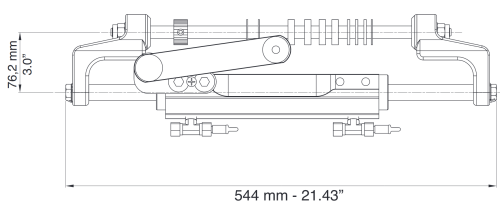 Siłownik hydrauliczny Ultraflex UC128-OBF