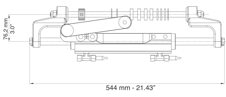 Siłownik hydrauliczny Ultraflex UC128-OBF