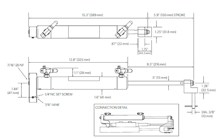 Siłownik sterociągu hydraulicznego SeaStar HC5331