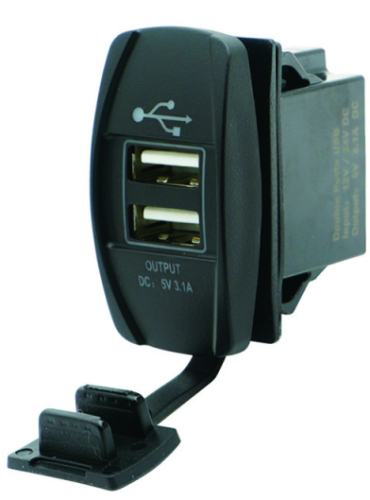 Gniazdo USB x 2 w ramce Carling