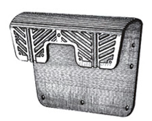 Ochraniacz pawęży 400x280 mm