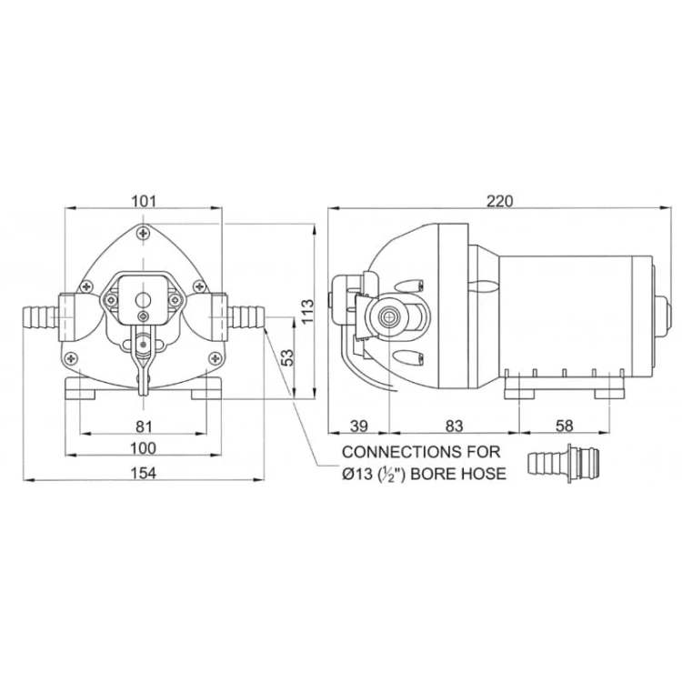 Flojet Triplex High Flow R3521339A