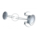 Lampa wewnętrzna kabinowa LED 72 mm