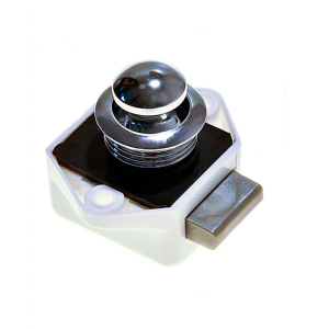 Przycisk push lock z zamkiem z mosiądzu chromowanego