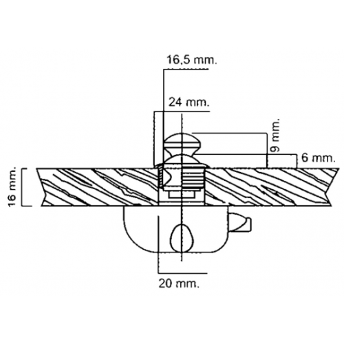 Zamek push lock