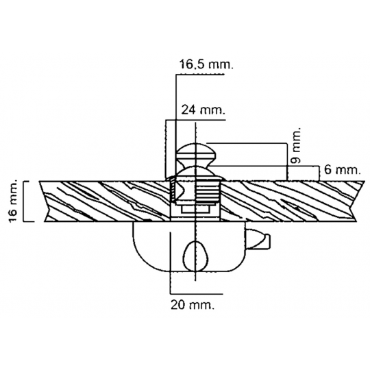 Zamek push lock