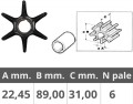 Wirnik pompy wody Yamaha 115 - 300, F115 - F250
