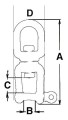 Krętlik 10 mm stal nierdzewna