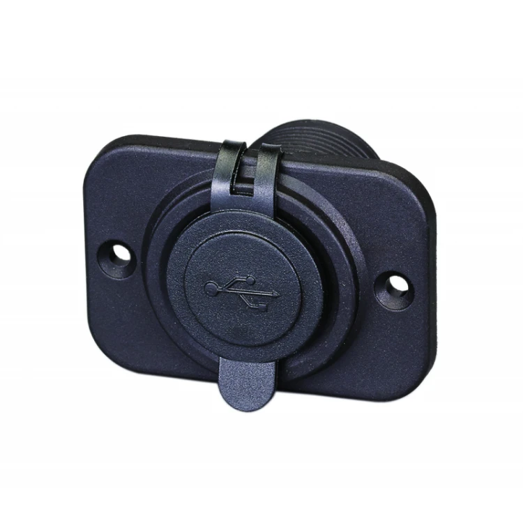Gniazdo USB x 2 60 x 42,5 x 51,4 mm czarne