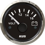 Woltomierz KUS SeaV 8-16 V 52 mm