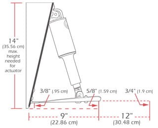 Trymklapy Lenco Marine Standard
